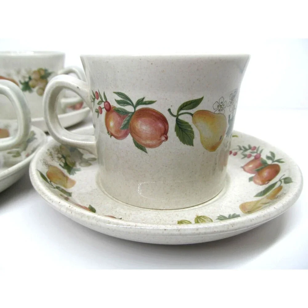 Wedgwood Quince  Cup & Saucer  4 sets